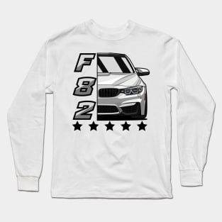 White M4 F82 Long Sleeve T-Shirt